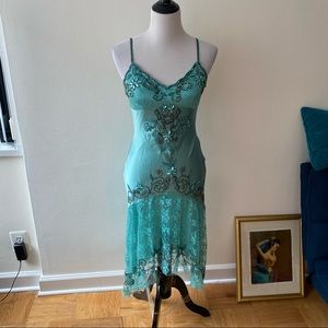Caché Silk Beaded Dress 2